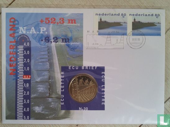 Nederland ecubrief 1998 "30 - Nederland Waterland" - Afbeelding 1