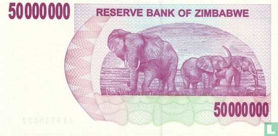 Zimbabwe 50 Million Dollars 2008 - Afbeelding 2