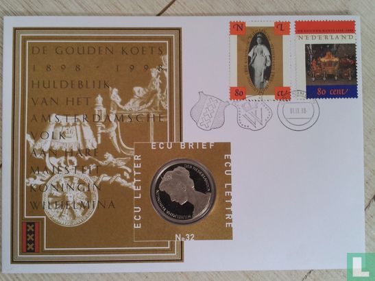 Nederland ecubrief 1998 "32 - De gouden koets" - Image 1