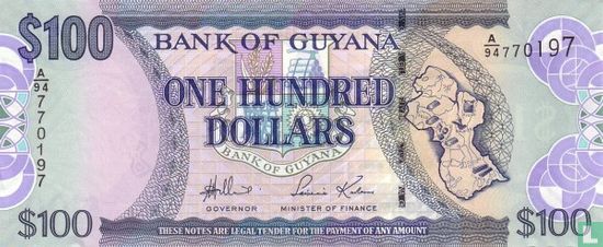 Guyana 100 Dollars - Bild 1