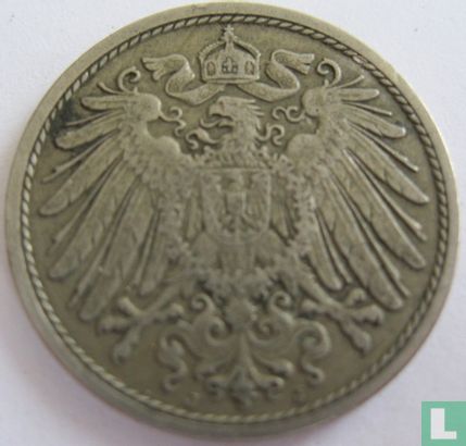 Empire allemand 10 pfennig 1890 (J) - Image 2