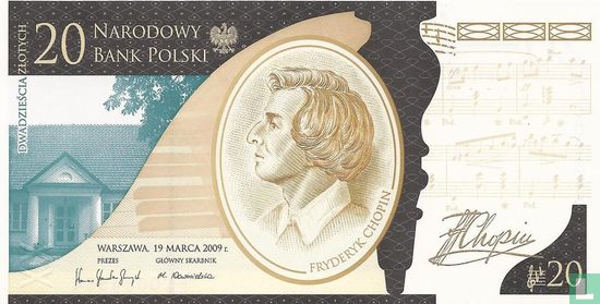 Pologne 20 zlotys 2009 (2010) - Image 1