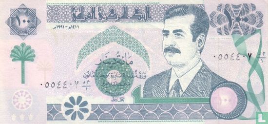 Iraq 100 Dinar 1991 - Image 1