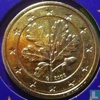 Duitsland 1 eurocent 2002 verguld - Bild 1