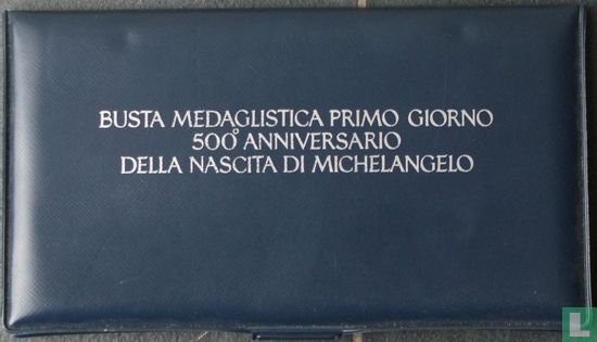 Italie herdenkingspenning 500ste geboortedag Michelangelo - Afbeelding 2