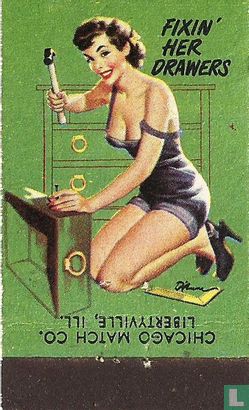 Pin up 40 ies Fixin her drawers - Image 2