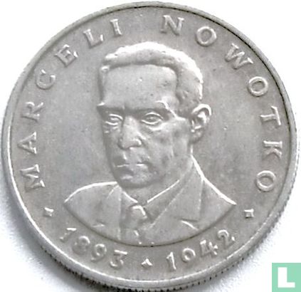 Polen 20 Zlotych 1976 (ohne Münzzeichen) "Marceli Nowotko" - Bild 2