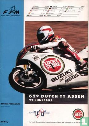 Programma Dutch TT Assen 1992