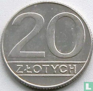 Polen 20 Zlotych 1989 - Bild 2
