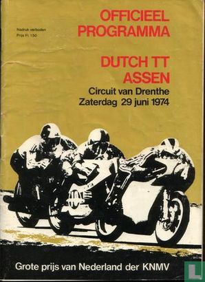 Programma Dutch TT Assen 1974