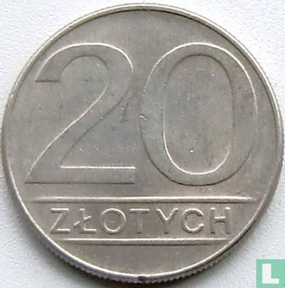 Pologne 20 zlotych 1987 - Image 2