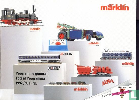 Märklin Catalogus 1992/93 F-NL   - Afbeelding 1