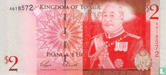 Tonga 2 Pa'anga (signature 2) - Image 1