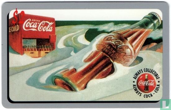 Coca Cola Bottle in Snow - Image 1