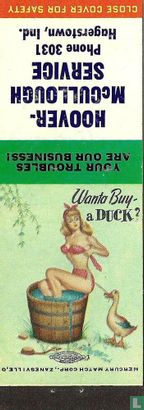 Pin up 50 ies Wanta buy a duck B Tekst - Image 1