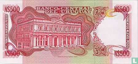 Uruguay 500 neue Pesos (Serie D) - Bild 2