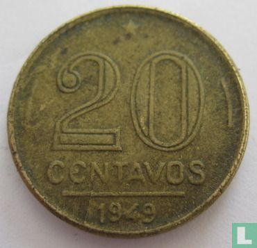 Brazil 20 centavos 1949 - Image 1