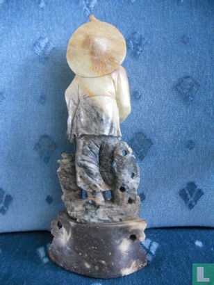 Hand carved soapstone sculpture of Taoist - Image 3