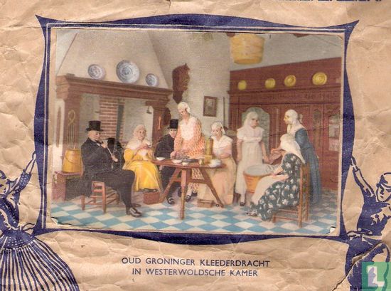 Oud Groninger kleederdracht in Westerwoldsche kamer - Afbeelding 3