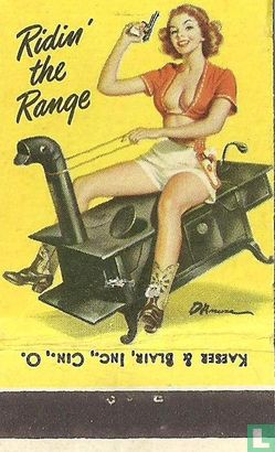 Pin up 40 ies Ridin'the Range - Afbeelding 2