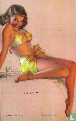 Pin-Up by Rolf Armstrong Mutoscope card