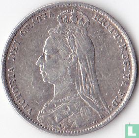 Verenigd Koninkrijk 1 shilling 1890 - Afbeelding 2