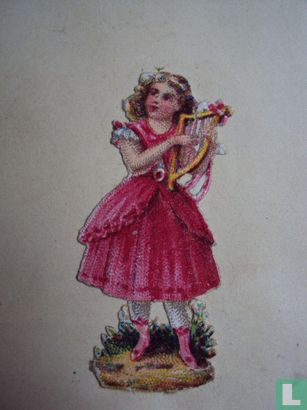 Meisje met harp - Afbeelding 1