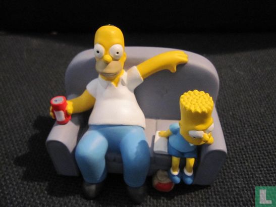 Bart und Homer Simpson 