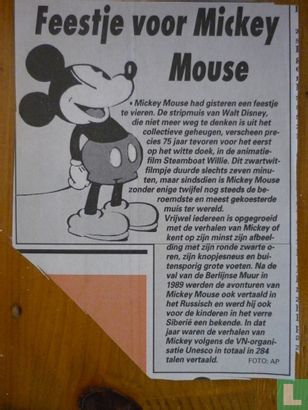 Feestje voor Mickey Mouse