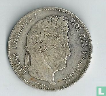 Frankrijk 5 francs 1842 (W) - Afbeelding 2