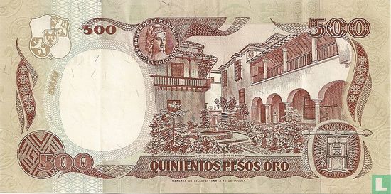 Colombia 500 Pesos Oro 1991 - Afbeelding 2