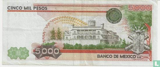 Mexico 5000 Pesos - Afbeelding 2