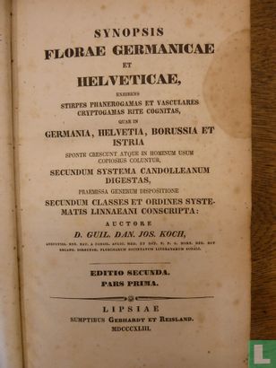 Synopis florae Germanicae et Helveticae (...) - Bild 1