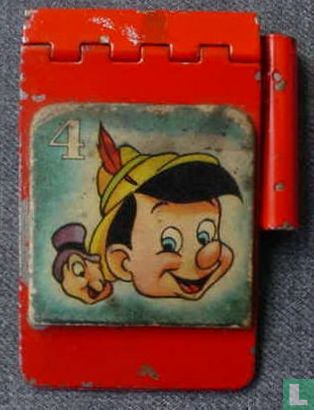 Pinocchio rood metalen notitieblokhouder - Afbeelding 1