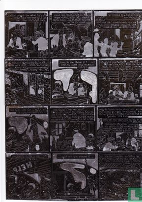 Originele drukplaat - Snoe en Snolleke in de Zwarte Draak /pagina 3 - 1953 