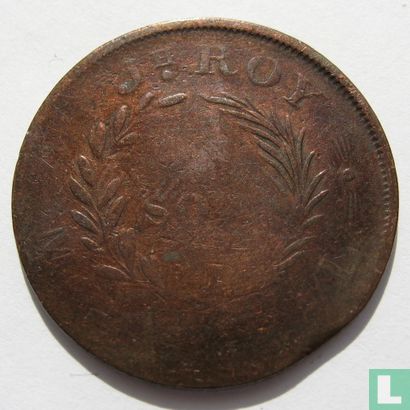 Canada J.H. Roy 1 sou 1837 pre-confederation commercial token - Image 1