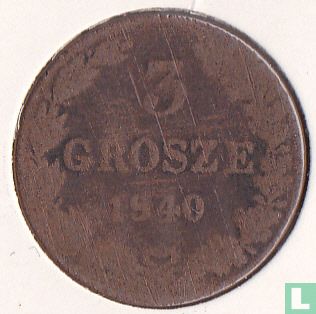 Polen 3 grosze 1840 - Afbeelding 1