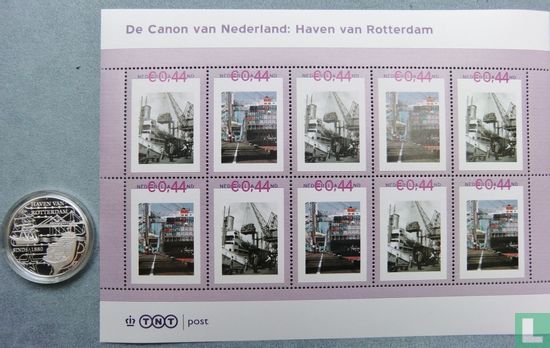 Canon in zilver en zegels - Haven van Rotterdam