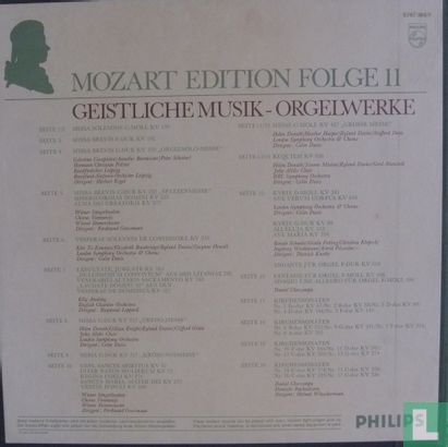 Mozart Edition 11: Geistliche Musik Und Orgelwerke - Afbeelding 2