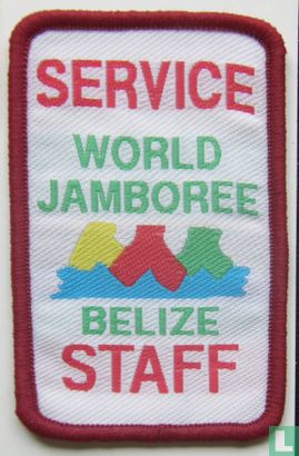 Belize contingent - 19th World Jamboree - Service Staff (bordeaux border) - Afbeelding 1