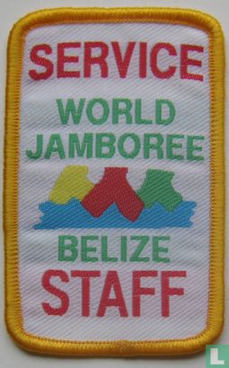 Belize contingent - 19th World Jamboree - Service Staff (yellow border) - Afbeelding 1