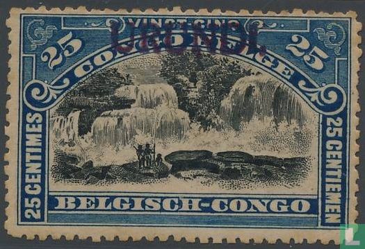 Timbres du Congo belge avec surcharge Urundi