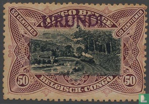 Stamps of the Belgian Congo with overprint Urundi