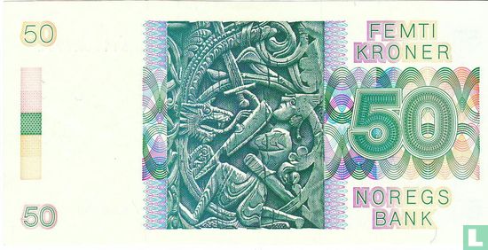 Norvège 50 Kroner 1990 - Image 2