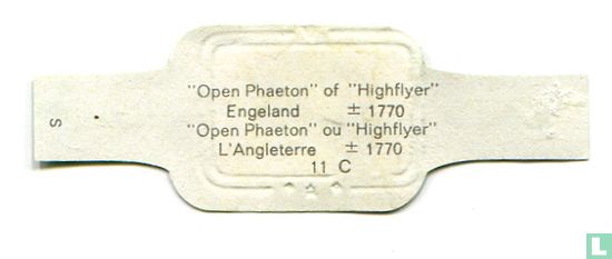 ”Open Phaeton” of  ”Highflyer”  Engeland  ± 1770  - Afbeelding 2