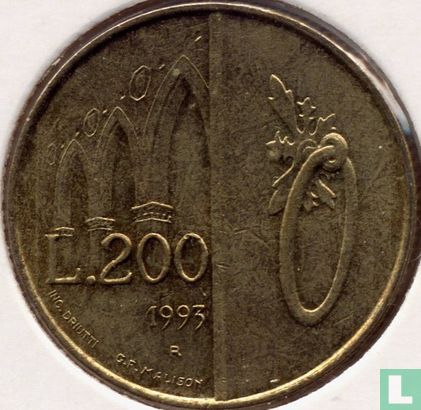 Saint-Marin 200 lire 1993 "Door and Arches" - Image 1
