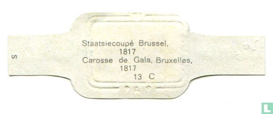 Staatsiecoupé  Brussel  1817 - Afbeelding 2