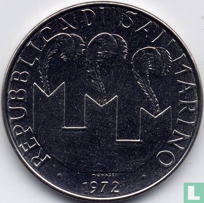 San Marino 100 Lire 1972 - Bild 1