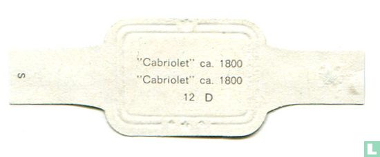 ”Cabriolet”  ca. 1800  - Afbeelding 2