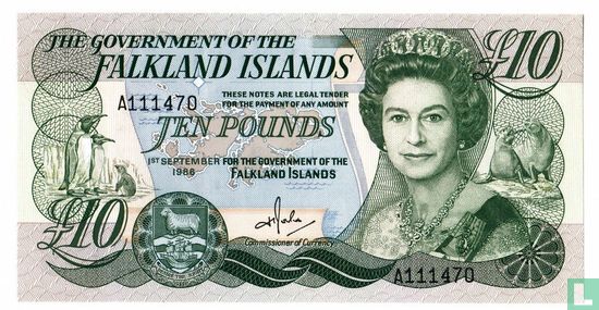 Falkland Islands 10 Pounds  - Image 1
